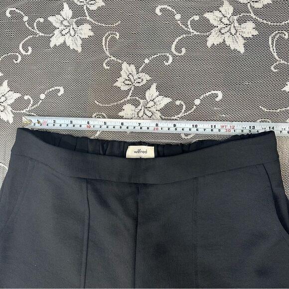 Aritzia Wilfred Boissier Wide Leg Crop Pant In Black Sz Medium - Picture 10 of 13